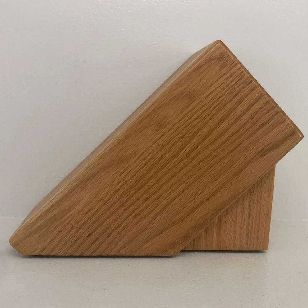 VTG Cutco 5 Slot Honey Oak Knife Block Homemaker Knife Block USA Made Cookware